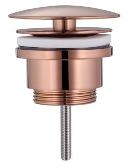 Донный клапан для раковины ABBER AF0012RG без перелив розовое золото